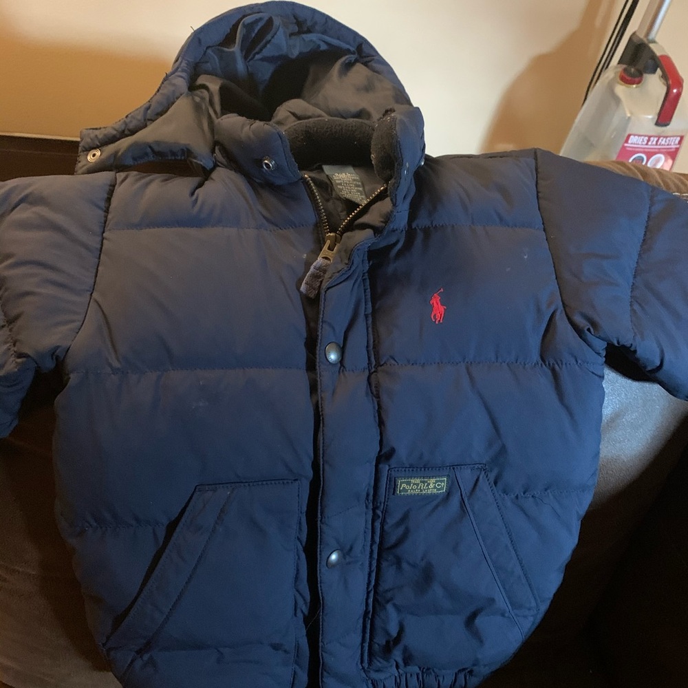 Little boys size 4/4t polo jacket. Down filled.